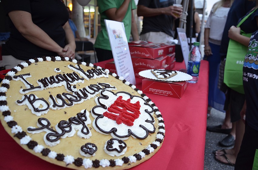 Great American Cookie Company sold cookie pizza by the slice.
