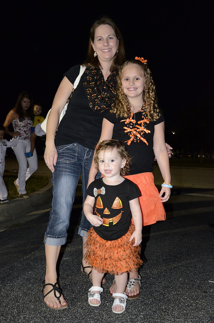 April, Kayla and Lila Christman, Parrish residents, are ready for Halloween.