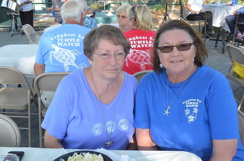 Gail Woods and volunteer Cindy Hayworth