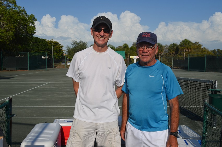 Volunteers Jim Hayworth and Jim Purcell