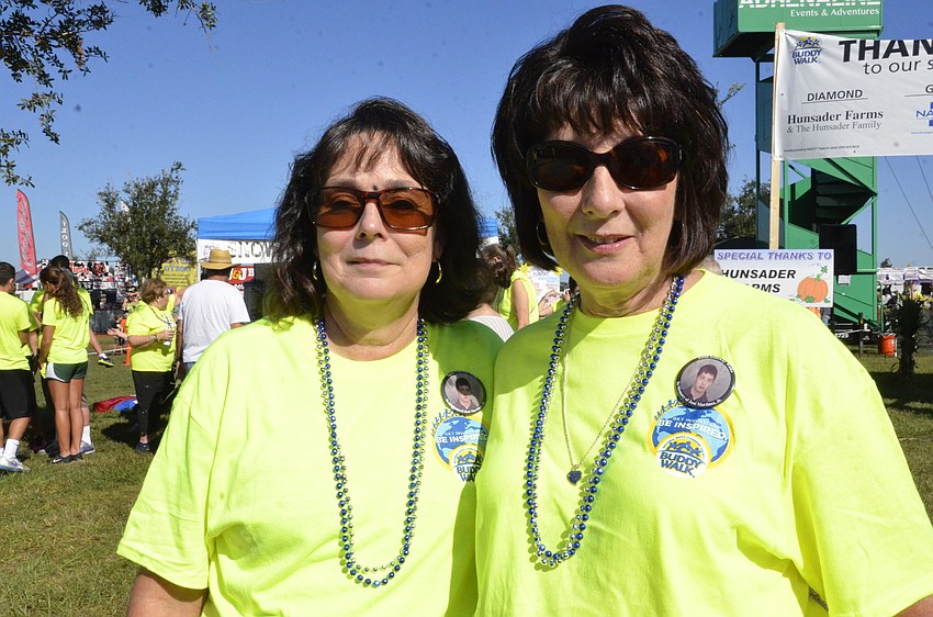 Anita Raynor of Sarasota and Theresa Catalfomo of Mote Ranch walked with Gateway Bank in honor of Raynor's brother, Jose Martinez Jr., who died recently.
