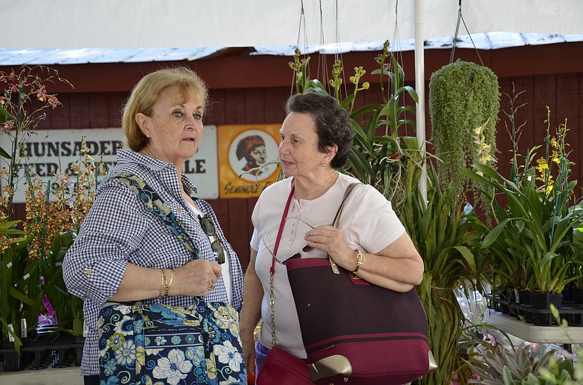 Brenda Stankoski and Barbara Goulet came to the festival on a field trip with a 55+ community, Cascades, in Estero.