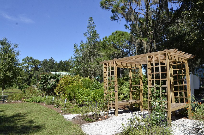 The butterfly garden is located behind the Summerfield Information   Center.