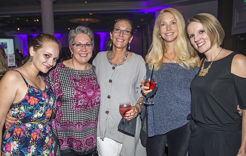 Laura Dykstra, Leiland Theriot and Petie Brown with Laura Christiansen and Jessica Hayes