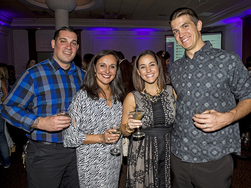 Ryan Clarke and Jennifer Mitchell with Natalie and Jeff Young