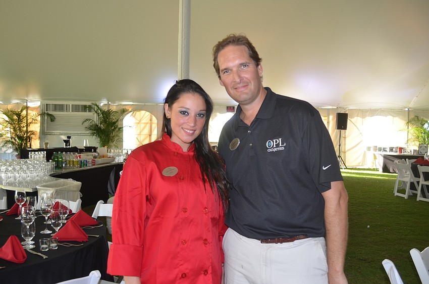 Flavia Peacock and Jonathan Lester, Longboat Key Club director of events