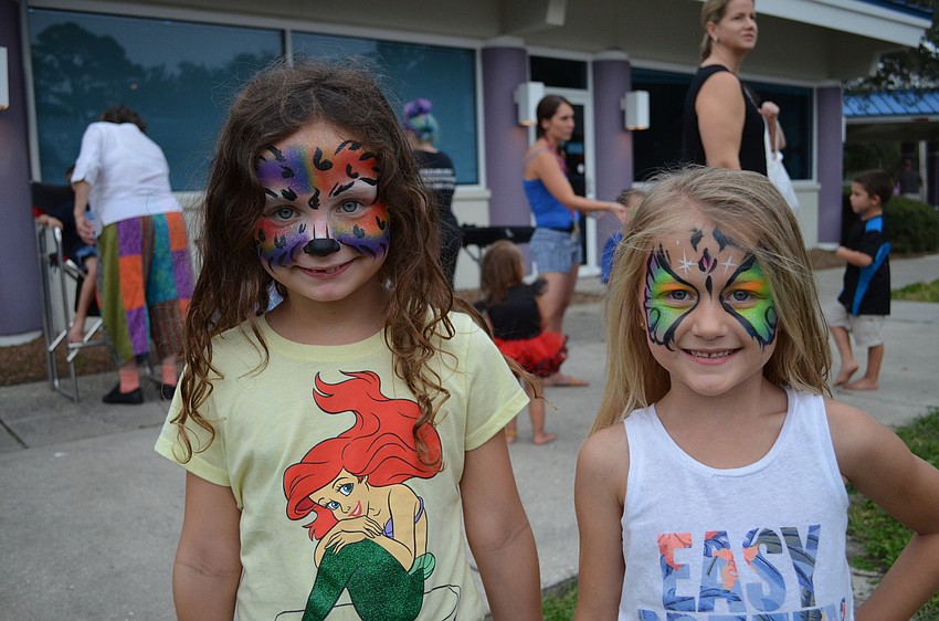 Izabella Carey and Hannah Martirano both had the faces painted for the occasion.