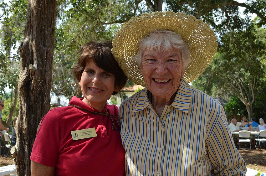 Sarasota City Commissioner Susan Chapman and Margaret Cass.