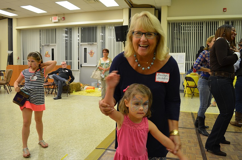 Franklyn Skidmore and Juliette Martin take a turn on the dance floor.