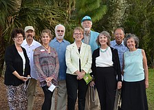 Front: Suzanne Dameron, Kathryn Young, Jeanne Dubi, Betty Matthews, Linda Verceles. Back: Ray Young, Mike Dubi, Wade Matthews and Fred Verceles.