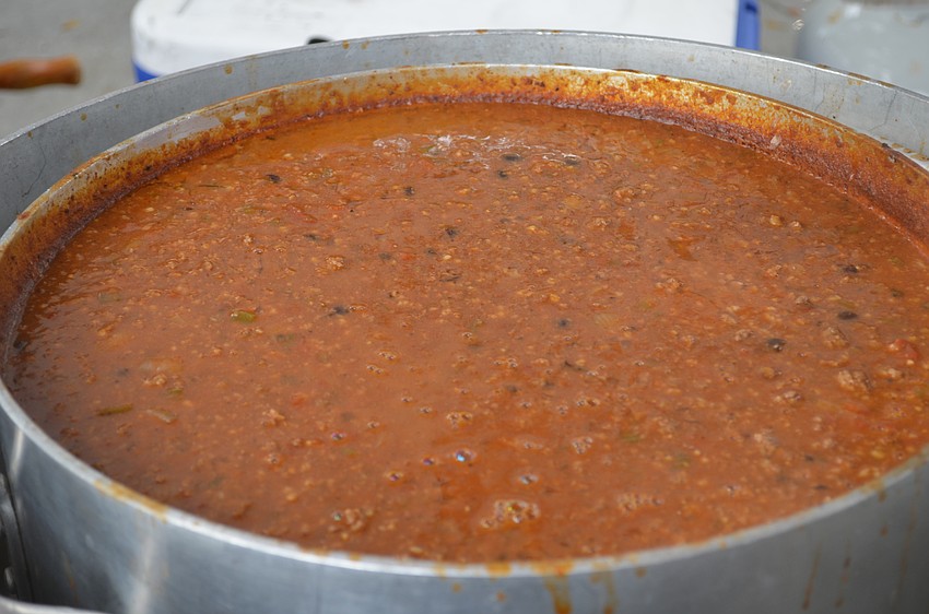 A batch of chili from the Sarasota County Fire Department Station 16.