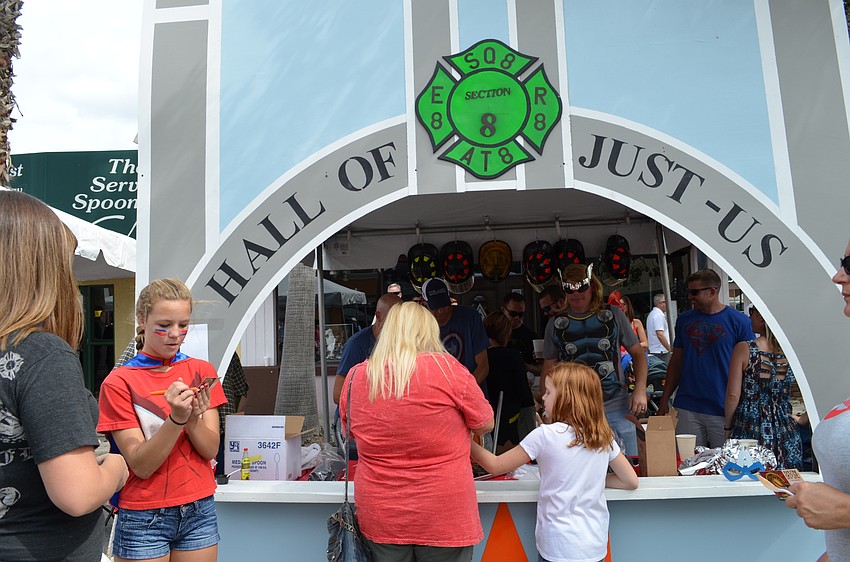 Section 8 decorated with a Justice League theme.