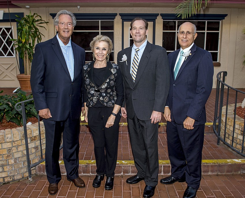 Award winners Dr. Donald Snyder, Molly Schechter, Patrick Dorsey and Bob Carter