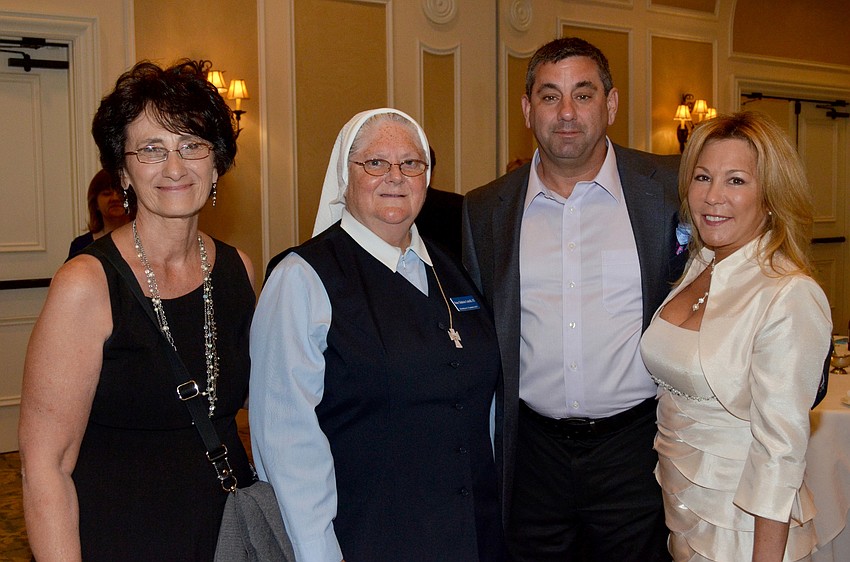 Jeanne Gerken, Sister Gilchrist Cottrill and Bob and Suzanna Stein