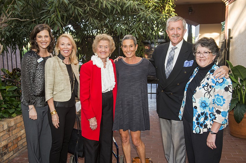 Kameron Hodgens, Barbara Ackerman, Betty Schoenbaum, Nelle Miller, with Phil King and Andria Bilan