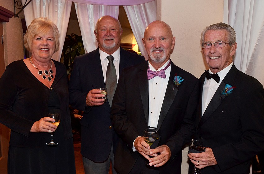 Mona Hietbrink, Dennis Hietbrink, honoree Larry Hietbrink and Jerry Whiles