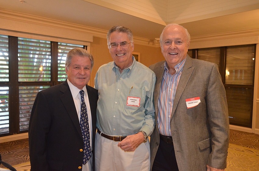 Second Vice President Richard Thackray, First Vice President and Treasurer Armando Linde and Frank Cona