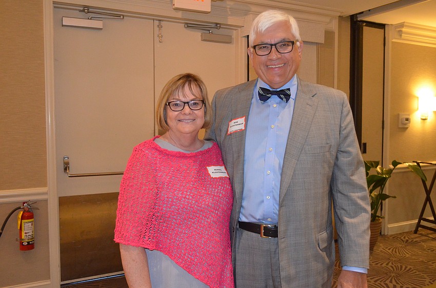 Muriel and Social Chairman Bob Klosterman