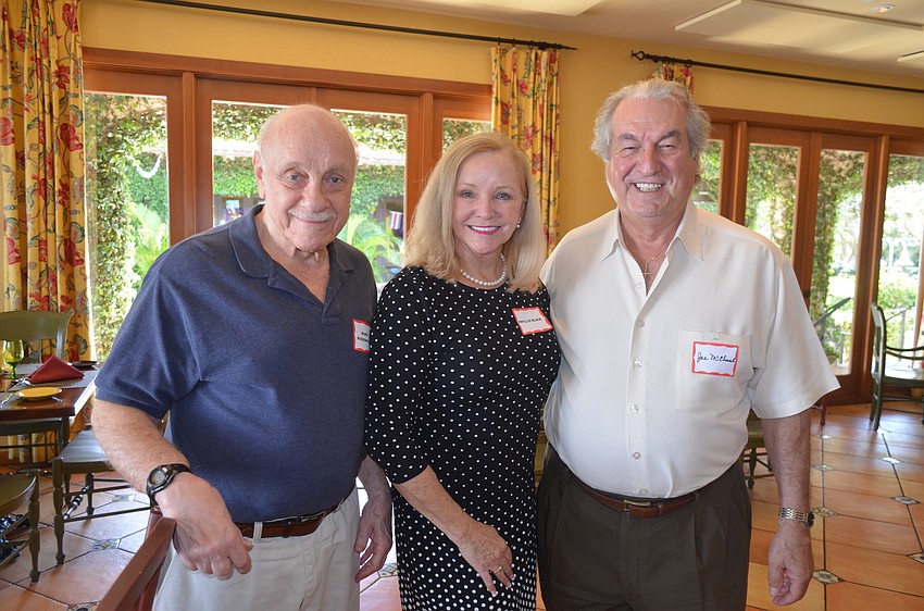 Burt Rosenfield, President Phyllis Black and Joe McElmeel