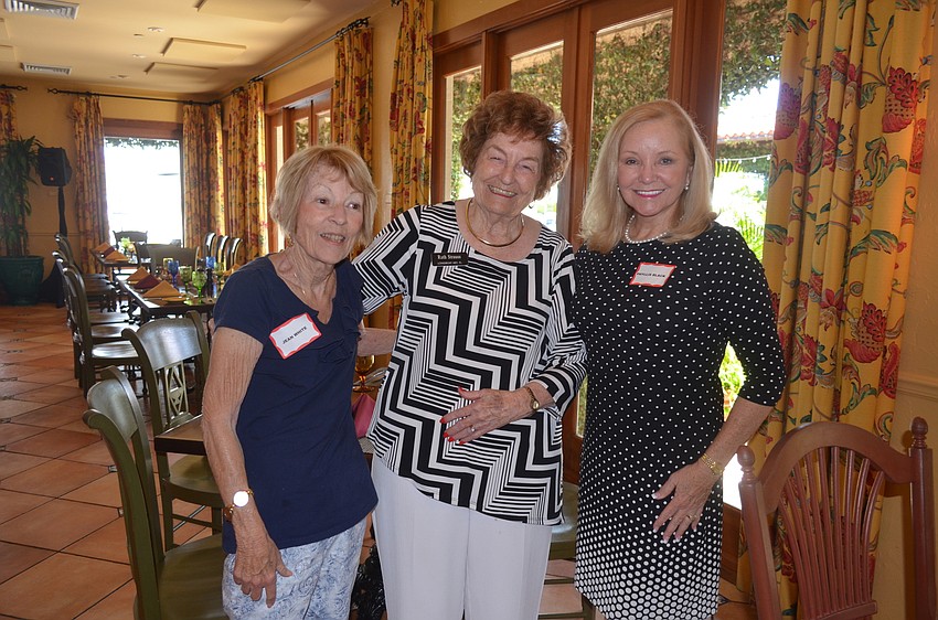 Jean White, Ruth Strauss and President Phyllis Black