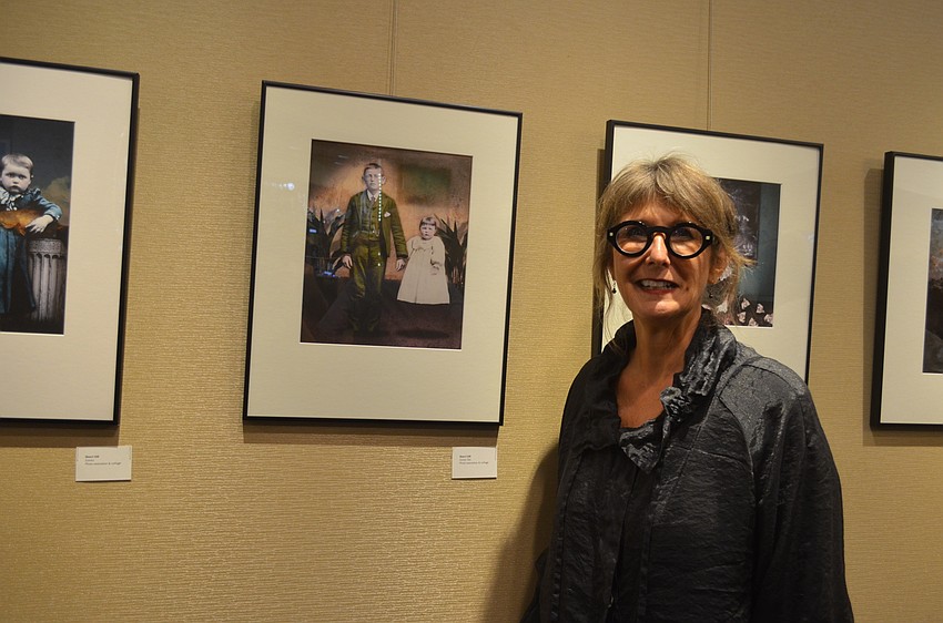 Artist Sherri Hill with “Family Ties”