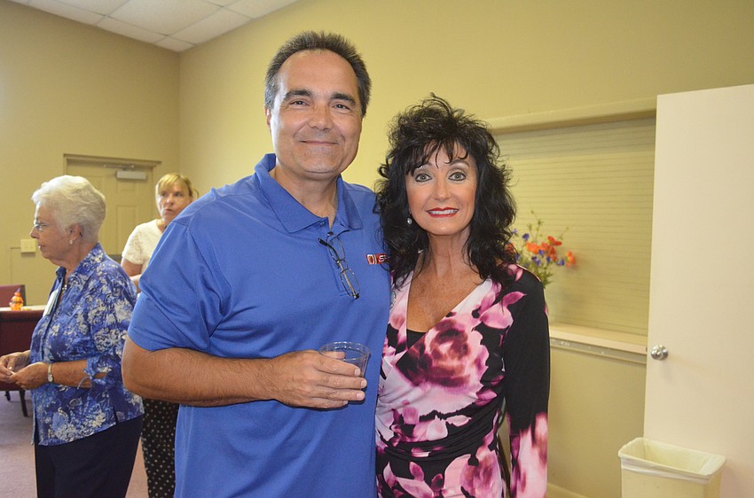 Bill Konkol, of SPT Specialized Plumbing Technologies, and Victoria Jacobson, of Waterfront 7