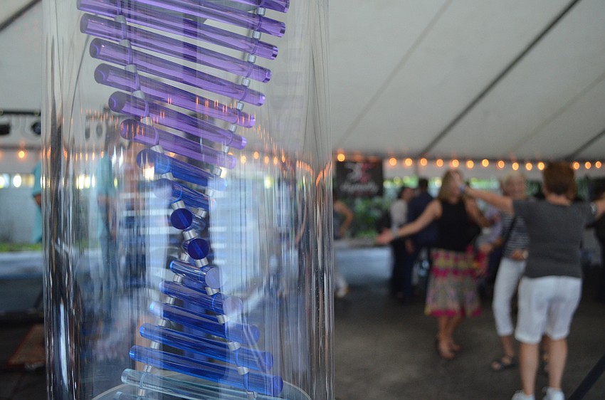 A replica of the Pillar of Hope was on display for guests at the Child Protection Center open house.