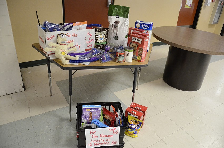 In addition to the $505, students brought in donations.