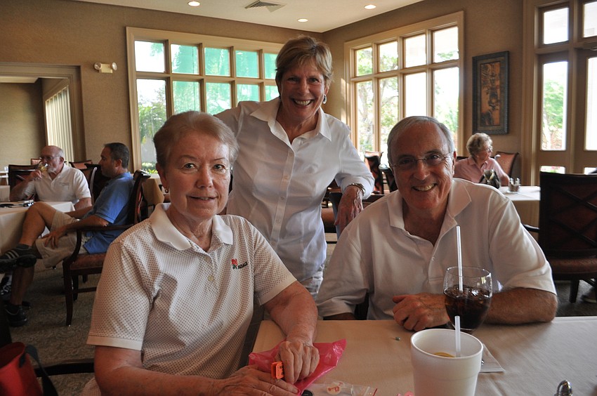 Jutta Tragnitz eats with Nancy and Walt Bryde.Sally and George Kelby come every year. Sally Kelby is a past chairwoman of the event.