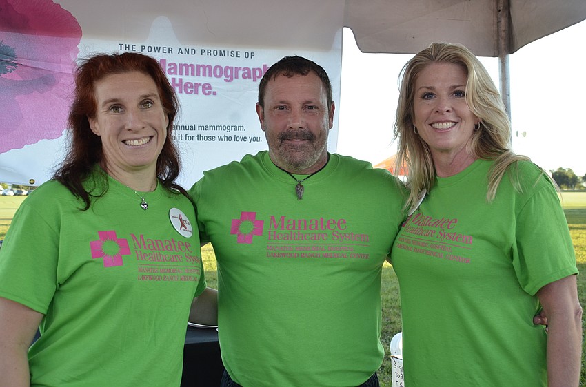 Tracy Legutko, Mark Carter and Lisa Kirkland with the Lakewood Ranch Medical Center