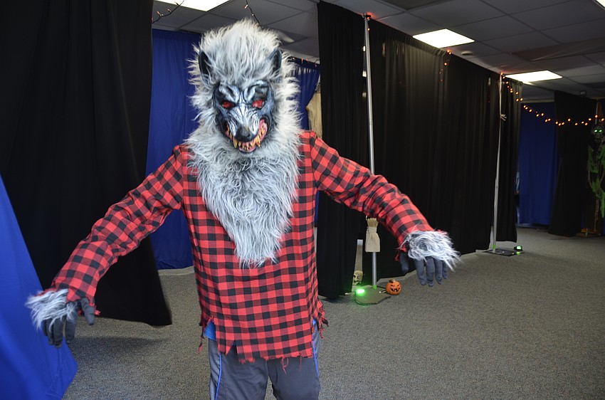 Jakub Dolan, a fourth-grader, played the big bad wolf in the haunted house.