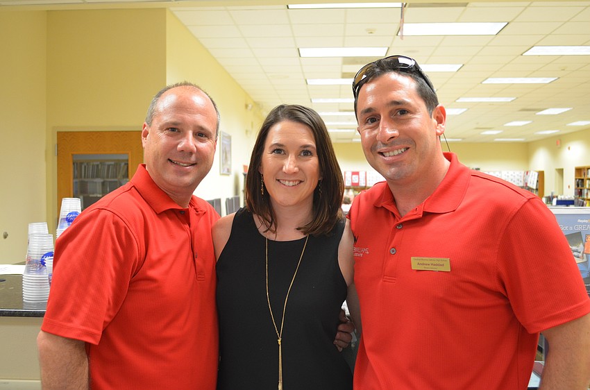 Patrick Foster, class of '88, Jenny Townsend, class of '00, and Andrew Haddad, class of '98.