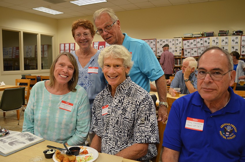 Michael and CyndiRudd, Sandie and David Gettleson with Tony Carbone