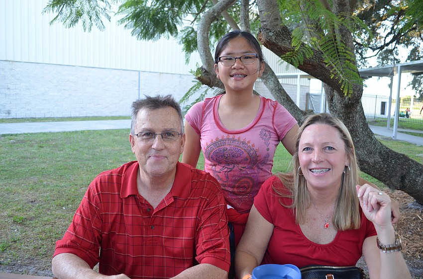 Tom and Sheila Blom with Julia Blom.