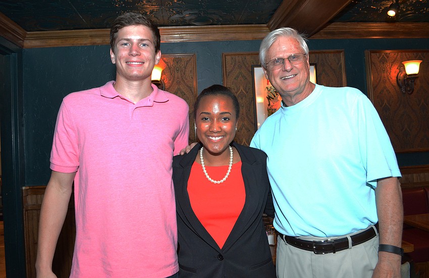 Previous Member of the Year Kevin Stalker with Whitney Stewart and Mack Reid.