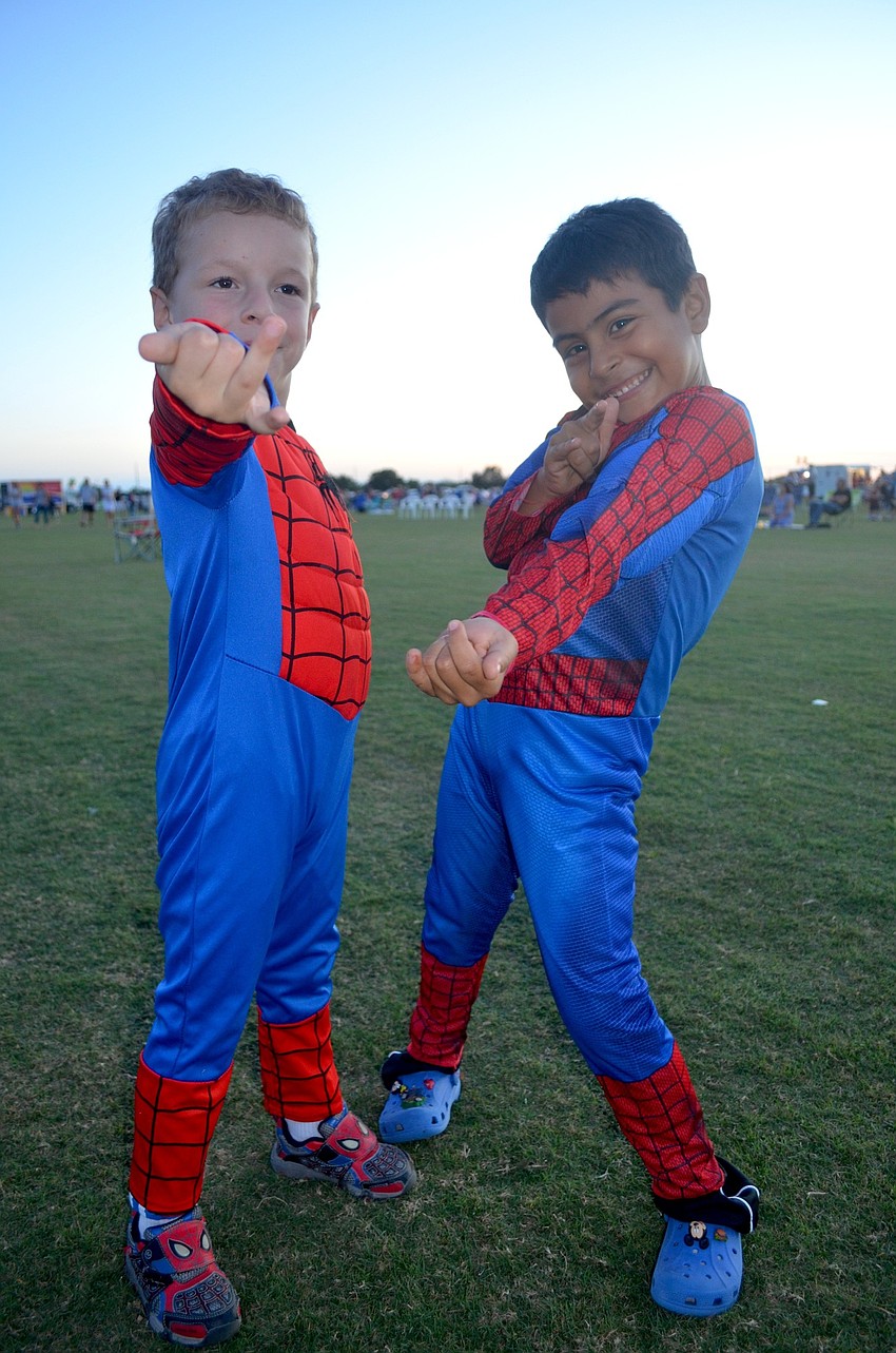 Spiderboys Julio Kemenyfy and Sebastian Vasquez bring out their inner super hero.