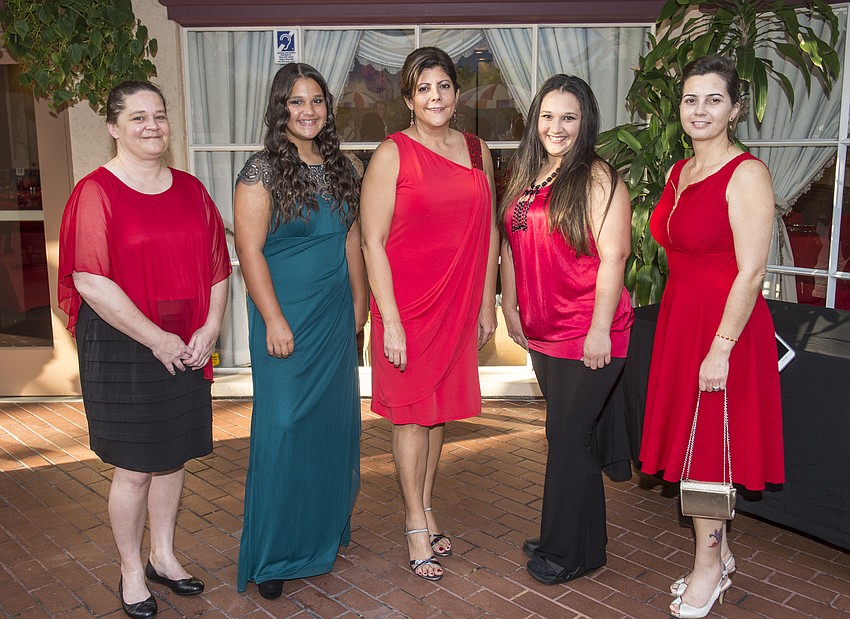 Heather Laferty, Reanna Washington with Chris Raciti, Crystal Valles and Yanet Sanchez