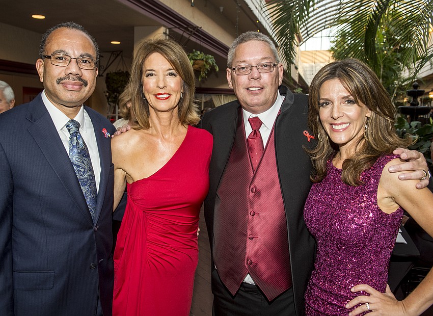 John Murdoch with Penny Hill, Michael Cuffage and Jackie Rogers