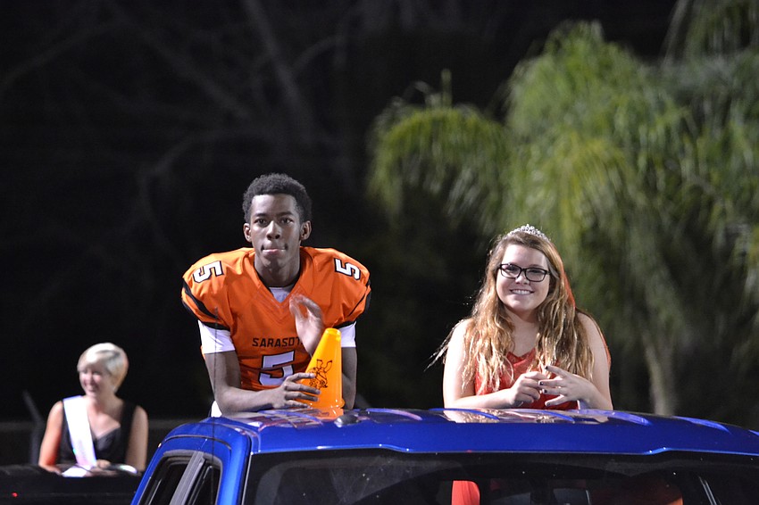 Junior class prince and princess Xakari Hawkins and Abbey McCauley.