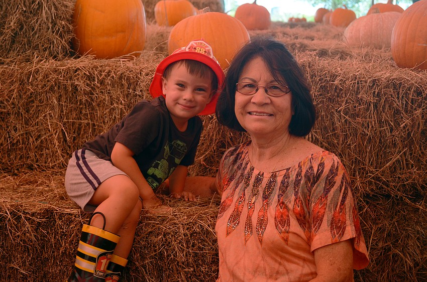 Zane Zimmerman with his grandmother Jaunita Zimmerman.