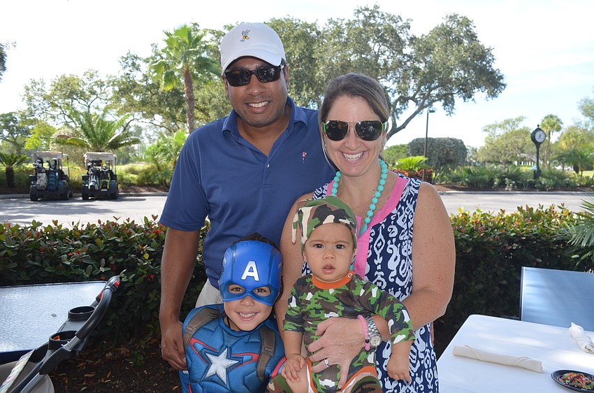 Shaikh, Charlie, 7, Kerry and Rory Rasool, 8 months
