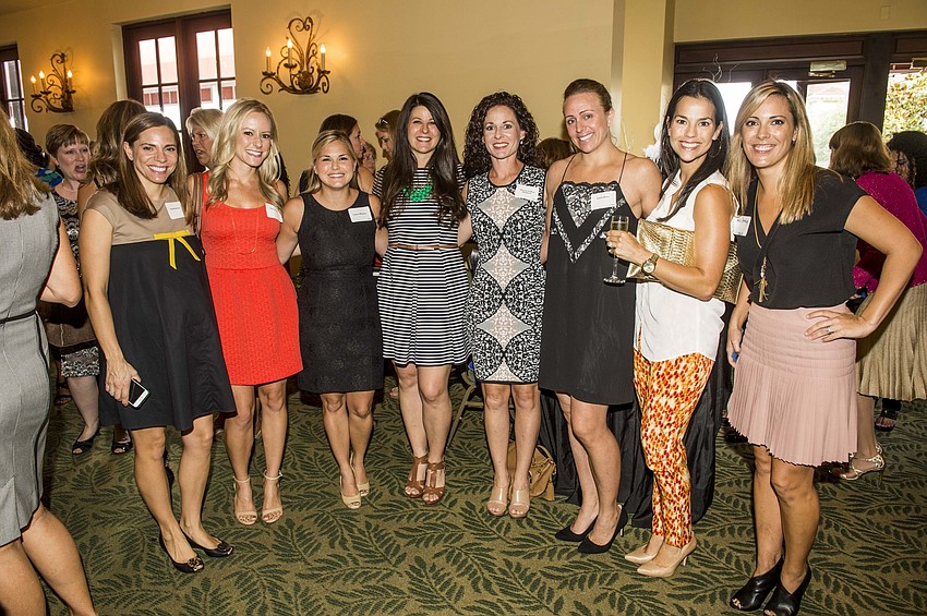 Gina Benderson, Ellen Johnson, Lauren Blomster, Julie Lazaris, Shannon Burkhardt, Angie Hynes, Alana Blasewitz and Keli Crowley.