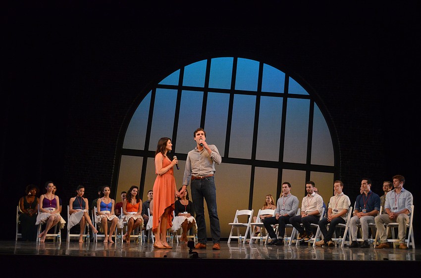 Jenna Burns and Mark Koeck, Maria and Tony in Asolo Repertory Theatre's production of 