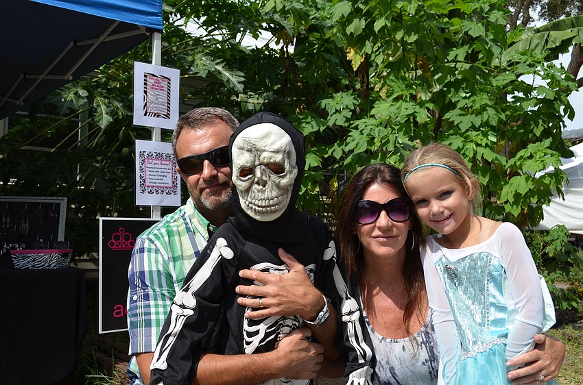 Richard and Simone Dixon with their children William and Emilie.
