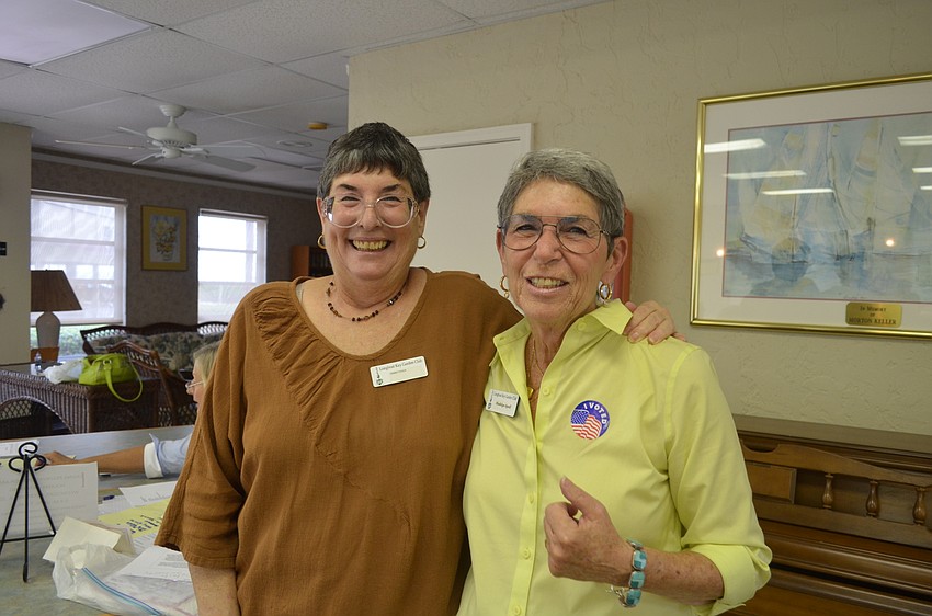 First Vice President Debbie Cohen and Past President Madelyn Spoll