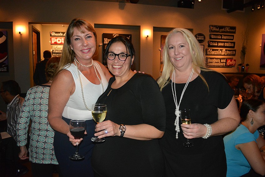 Leslie Oliver of New Orleans, Marcie McGeehan of Lakewood Ranch and Wendy Garrard of Sarasota all enjoyed Dick and Lorraine Vitale's fundraiser while representing the Ritz Carlton.