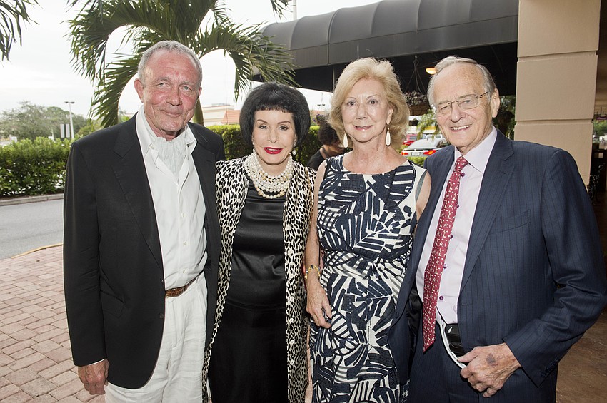 David and Jacqueline Morton with Pat and Tom Jones