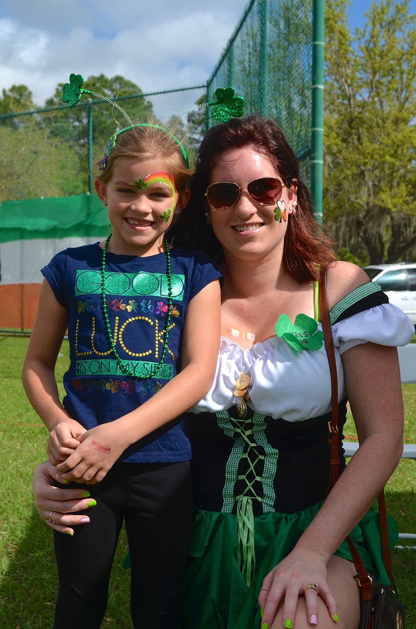 Ava Munns and her mother, Shana, dress for the occasion.