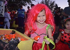 Layla Lockaby enjoys the hunt for candy.
