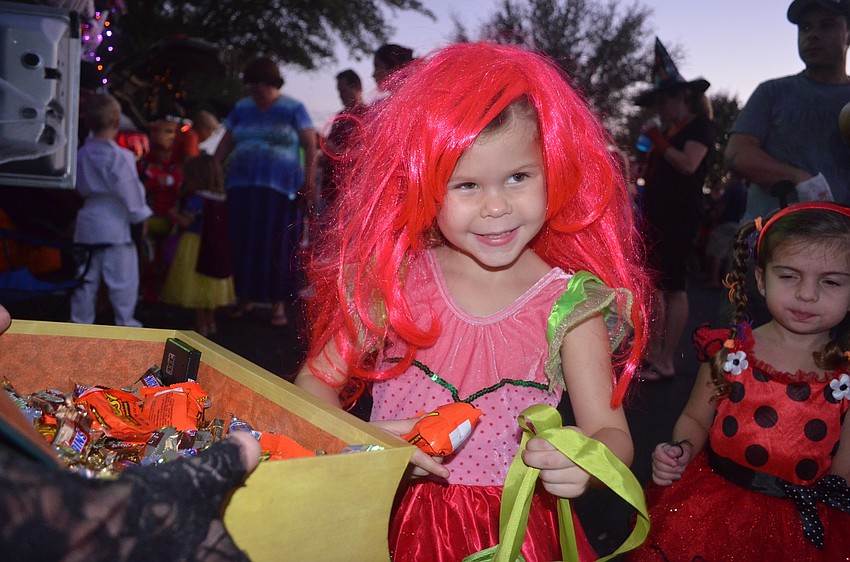 Layla Lockaby enjoys the hunt for candy.